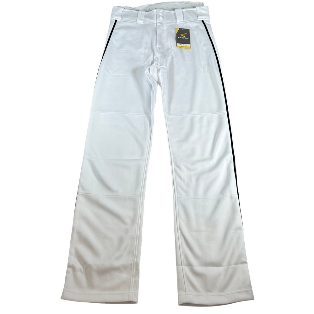Easton Mako 2 Piped Baseball Pants Mens Medium White Black A167101WHBKM NWT
